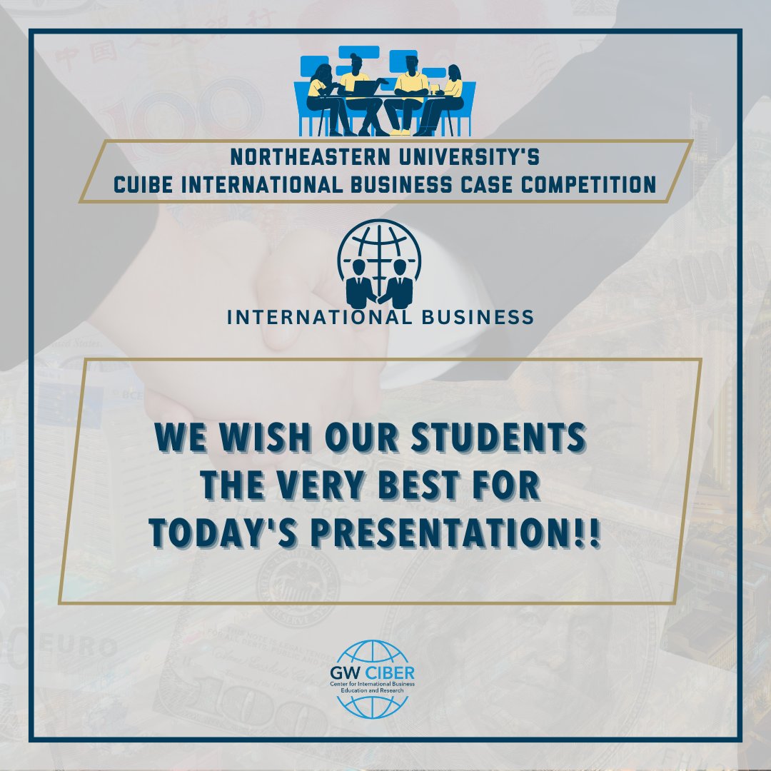 Wishing the amazing student team all the luck for their big moment at the CUIBE International Business Case Competition today! May your hard work, dedication, and brilliant ideas shine through and bring you the success you deserve. Go out there and make us proud!