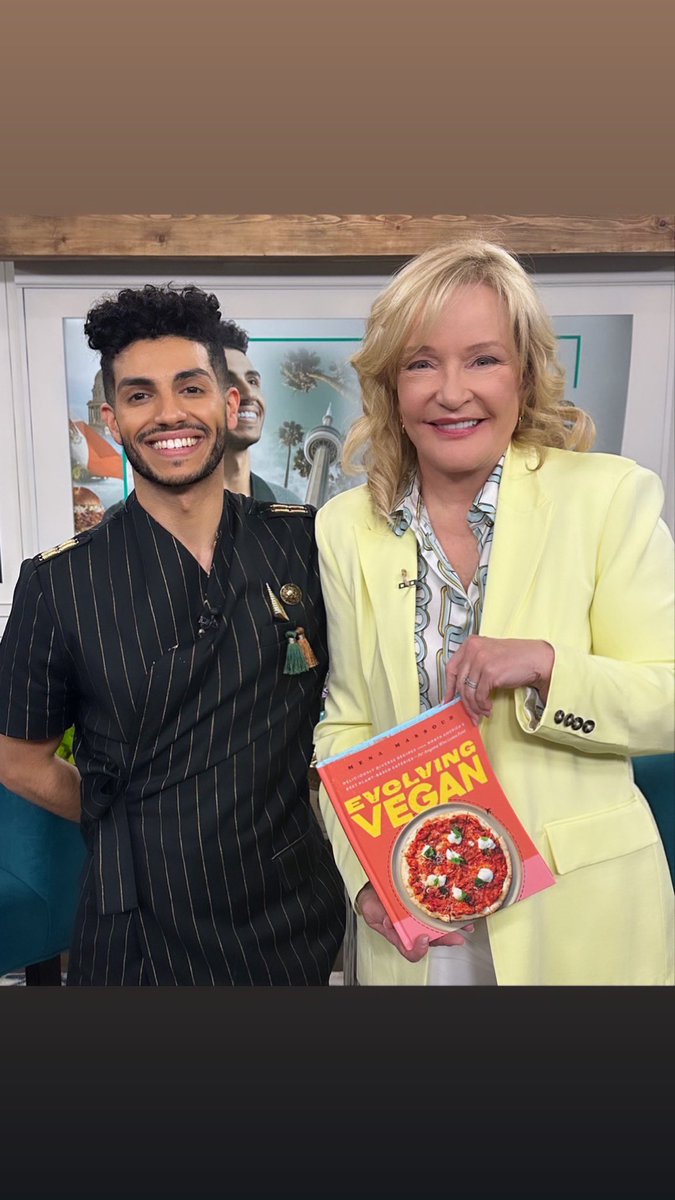 MarilynDenisCTV's tweet photo. Did you catch @MenaMassoud’s #EvolvingVegan on @cravecanada? He stopped by @TheMarilynShow to chat about his #new #food and #travel series! https://t.co/qYbvfKO3rx