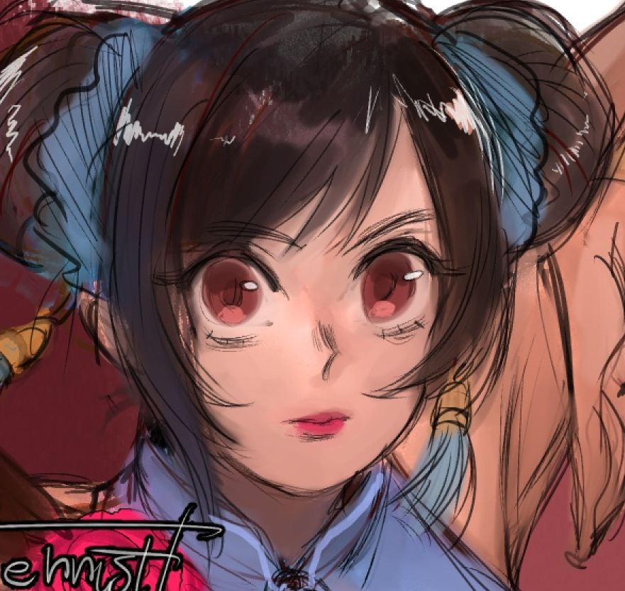 エアリス・ゲインズブール 「qrt w ur faces  」|strawderryst | COMMS OPEN | available slots 1/5のイラスト