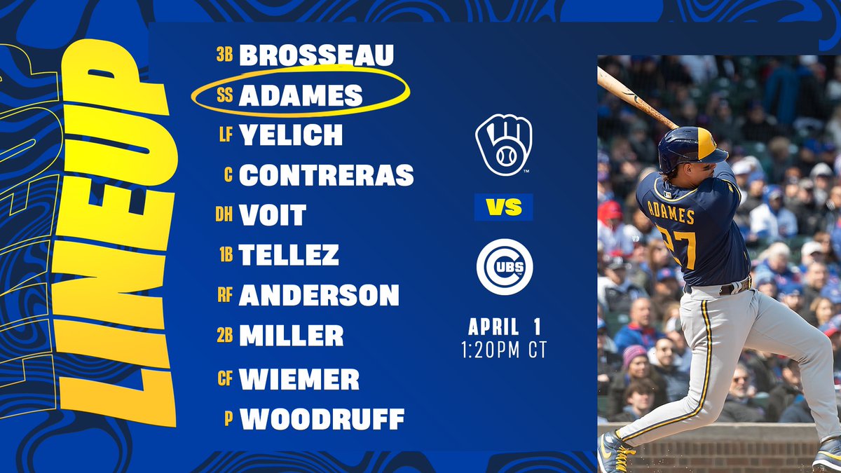 Brewers's tweet photo. Game ✌️

📺: @BallySportWI
📻: @620wtmj

#ThisIsMyCrew https://t.co/svQfOUpfOf