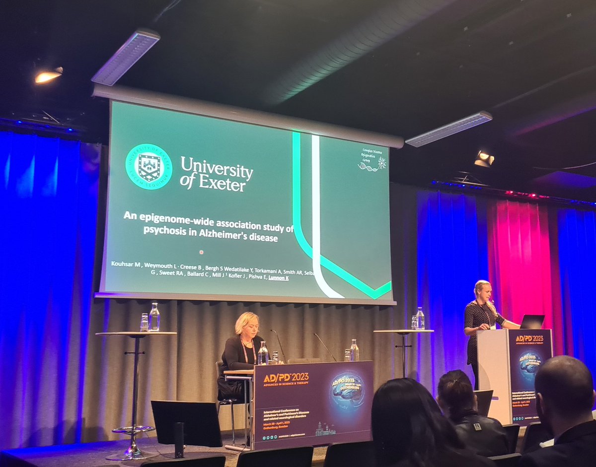 greg wheildon (@gregwheildon) on Twitter photo Great talk in the final session of the day at #ADPD2023 from the boss of <a href="/Dementia_Omics/">Dementia Genomics Team</a> , <a href="/katielunnon/">Professor Katie Lunnon</a> on psychosis in AD. Amazing to listen to as always Great talk in the final session of the day at #ADPD2023 from the boss of <a href="/Dementia_Omics/">Dementia Genomics Team</a> , <a href="/katielunnon/">Professor Katie Lunnon</a> on psychosis in AD. Amazing to listen to as always