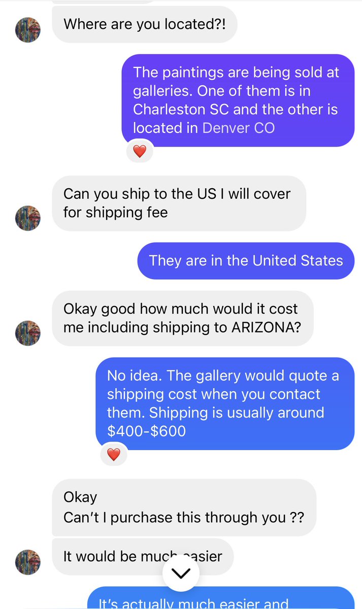 AdamThomasHall's tweet photo. Just over here having fun w an instagram scammer who was trying to purchase my artwork via Zelle. I get about 3 of these a month. 🤦🏻 He had to google who @elonmusk was 😂 Here are some screenshots of our thread. #ScamAlert #zellescam #artistscam #AprilFoolsDay https://t.co/jRoa8CqmAI
