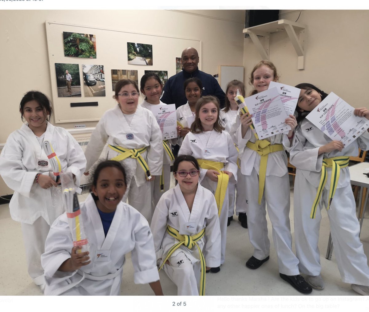 ChelseaCChamps's tweet photo. Congrats to the young martial artists at our Taekwondo Thursdays studio at Samuel Lewis who just earned their Kup grading! We're proud of your dedication and hard work. Keep it up! #TaekwondoThursdays #MartialArts #KupGrading #YoungAthletes #Dedication #HardWorkPaysOff https://t.co/r05IrudphZ