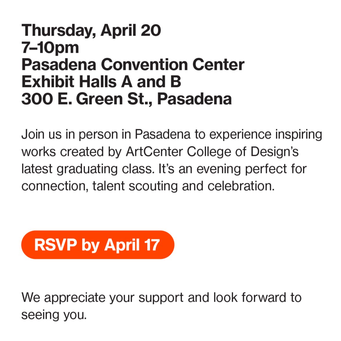 artcenterphoto's tweet photo. Before you know it, Week 14 will be upon us! Make sure to put our Spring '23 Grad Show in your calendars 🥳✨
Explore our full Grad Week schedule: https://t.co/eyp9mZiqTJ
#Classof23 #ArtCenterPhoto #ArtCenterEdu @ArtCenterEdu #Graduation #Classof2023 #ArtCenterAlum #GradShow https://t.co/n74RdrrPYu