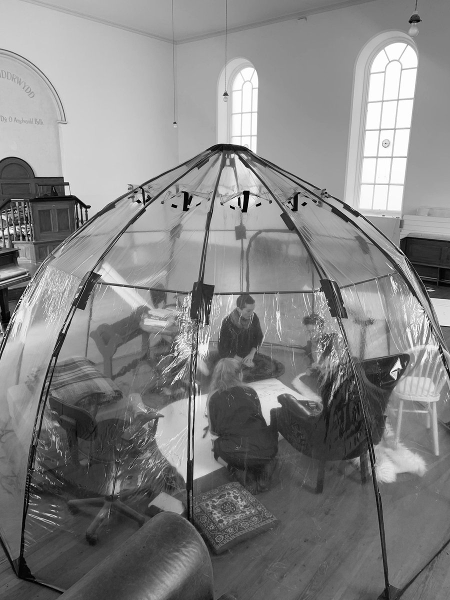 CapelYGraig's tweet photo. Lle Capel y Graig excited to have welcomed #Glanio #FinJordao @Marlalouiseking @ClaraRust working with @ImpeloCymru GLANIO YN MACHYNLLETH for a days reflective preparatory Residency … check out the April project and events for all in the thread below ! https://t.co/9soY15SGtk