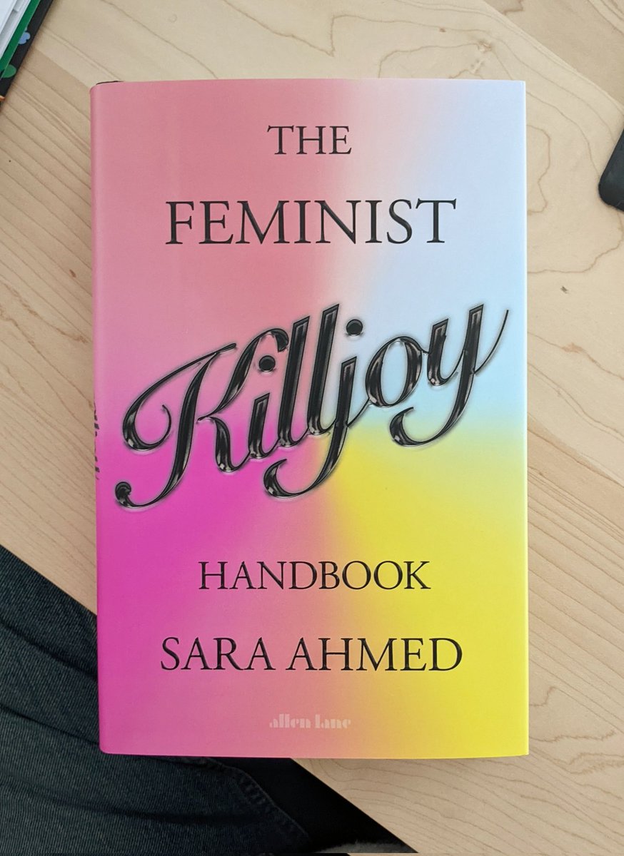 my husband, upon opening the box The #feministkilljoy by @SaraNAhmed came in: "Oh look, someone wrote a book about you!" Best compliment EVER (aaaaand here go all of my weekend plans)
