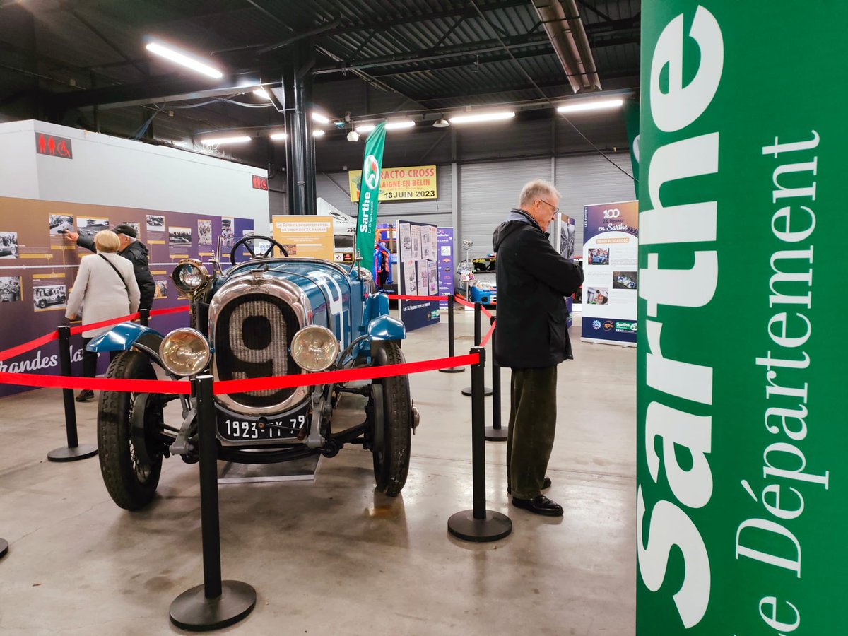 IsaFillette's tweet photo. À 70 jours des 24H du Mans en cette année de centenaire, le Département @sarthefr nous fait plonger au cœur de 100 ans de 24H avec un stand sur le salon auto moto rétro organisé par le BEIM au Centre des expositions du Mans. Rendez-vous jusqu’à demain 18h! https://t.co/Pg8ealdA0R