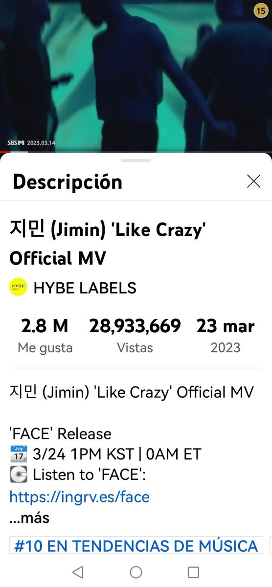 BrendaEGuerrero's tweet photo. Hi!! @HYBEOFFICIALtwt @bts_bighit @BIGHIT_MUSIC your artist Jimin is currently being sabotage by @YouTube @TeamYouTube as they keep deleting his views, please take action of it and try to fix it quickly This is affecting your artist debut on charts
#YoutubeCorrupt https://t.co/C9bo8tFyZI