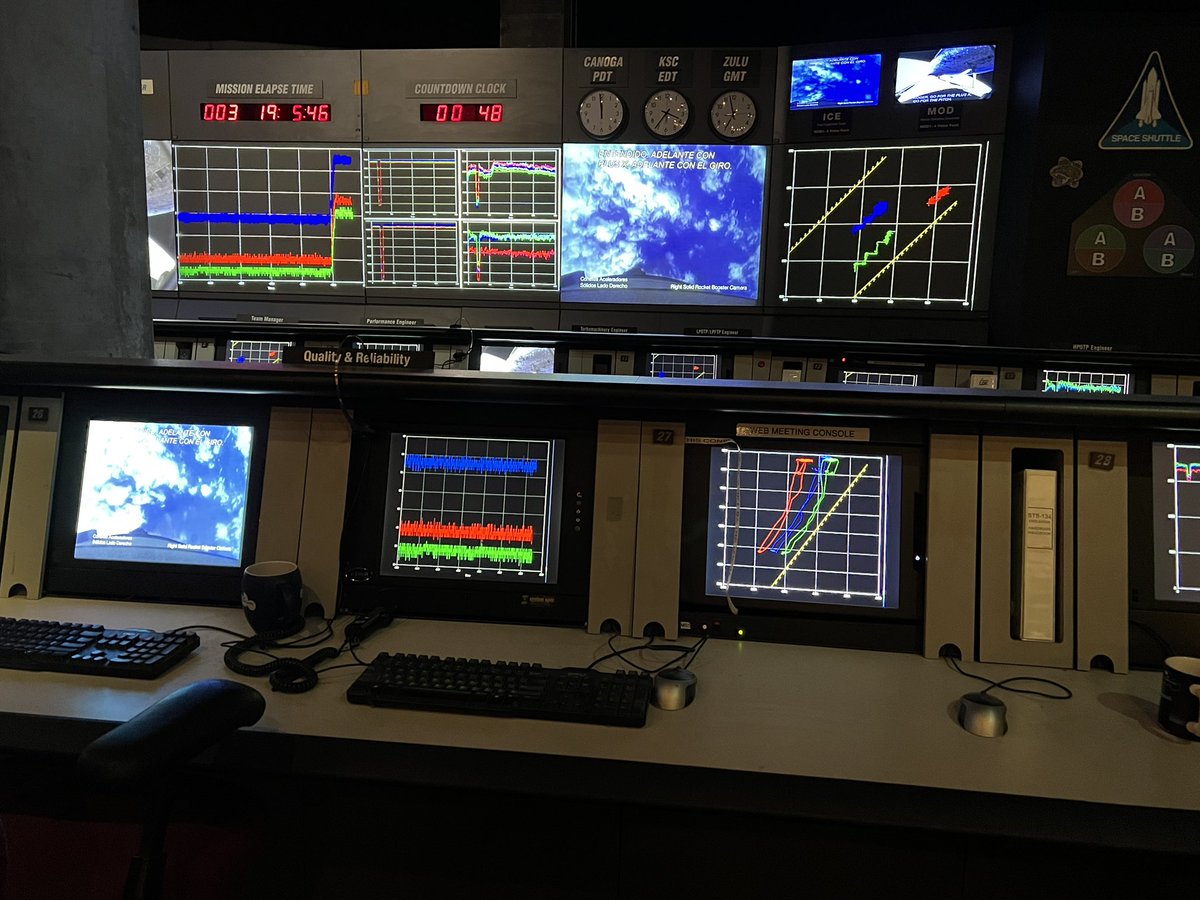 brenneisenmusic's tweet photo. Studio remodeling is *almost* complete! After using a single monitor I reverted back to a more ample setup. 

Many thanks to NASA for the room design. 

#composer #seemystudio #aprilfools https://t.co/IaQXCJ7i9G