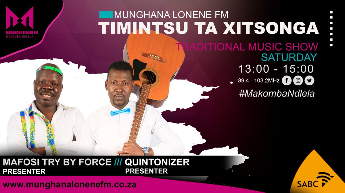 Munghana's tweet photo. Emoyeni |@Timintsutx na Xikwembu xa Radio @quintonizer @mafosi95. Hi ku tisela tinjamba ta Xigaza thwii ku suka etindlwini ta vuhaxi ta SABC #makombandlela https://t.co/1Q3ZaKJkLW
