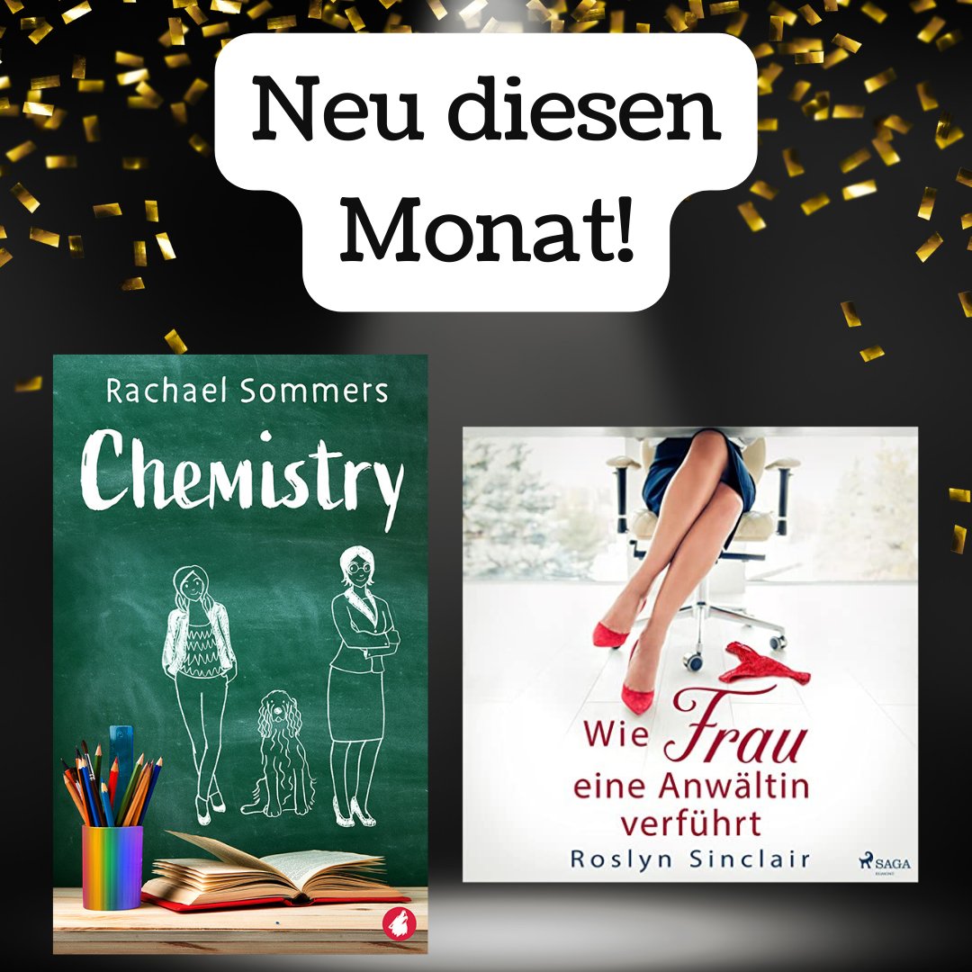 Am 20. April erscheinen 2 neue deutsche Bücher, die ihr auch auf der Leipziger Buchmesse bei uns kaufen könnt:

📚Heißkalte Chemie von Rachel Sommers
ylva-verlag.de/buecher/heissk…

📚🎧🇩🇪 Wie Frau eine Anwältin verführt von Roslyn Sinclair (The X Ingredient)
ylva-verlag.de/buecher/wie-fr…