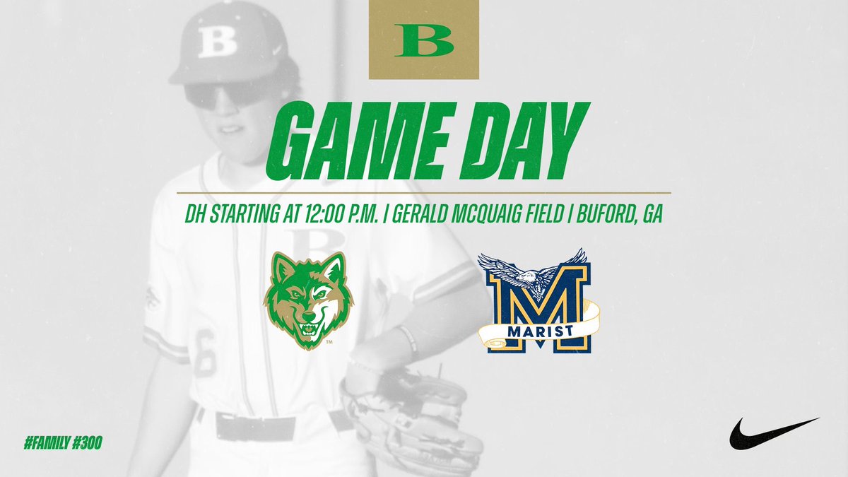 Wolves back in action today with a DH at Gerald McQuaig Field against <a href="/Marist_Baseball/">Marist Baseball</a> First pitched scheduled for 12:00 p.m. #Family #GoWolves #300