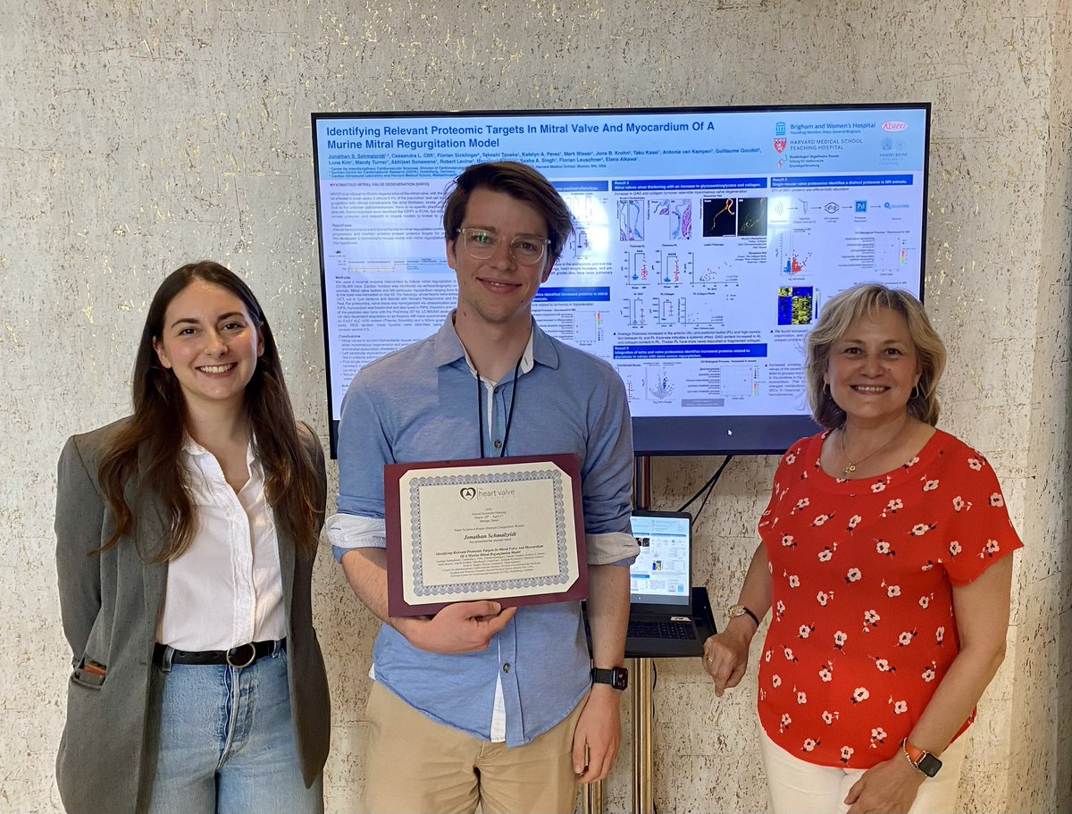 I‘m very grateful for getting the opportunity to present my research at HVS 2023 and receiving the best basic science poster award. This wouldn’t be possible without support of @caseylclift , @FloSicklinger , @avankampenMD , @floleuleu, @AikawaElena and many more. @CICSnews