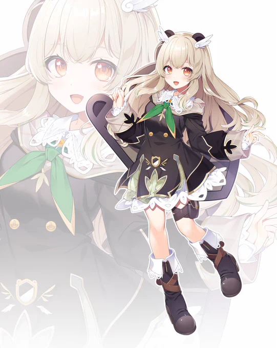 改めまして、新人VTuber 天絆ささはちゃん()のキービジュアルを担当させて頂きましたこれからの一歩を踏み出すようなイメージで描かせて頂きました、ぜひ応援をよろしくお願い致します! 
