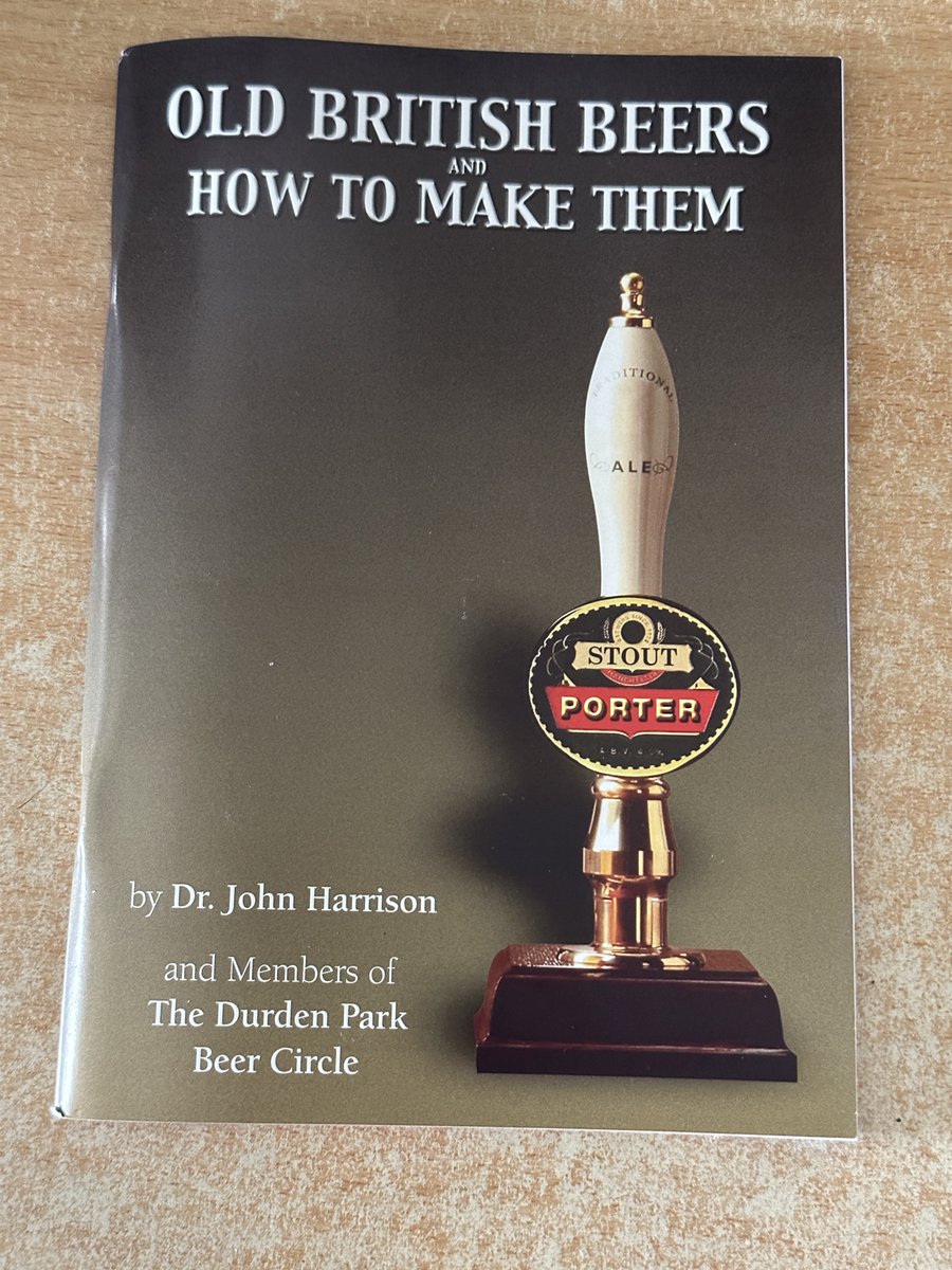 Bought me a new, or is that "old" brewing book that's just arrived. I've been hearing good things about it, so I grabbed a copy. 

If you want to do the same, you can get it here durdenparkbeer.org.uk/index.php/prod…