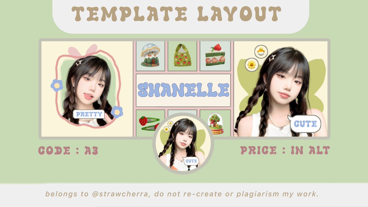 strawcherra's tweet photo. a retweet would be highly appreciated ☆

haloo~ buat yang lagi nyari template layout, aku ada 4 template layout nih! bisa di take langsung by dm dengan sebut codenya yaa 💌 untuk price silahkan check di alt, thank youu 💓 

#zonauang #zonajajan https://t.co/bxVm30rAMG