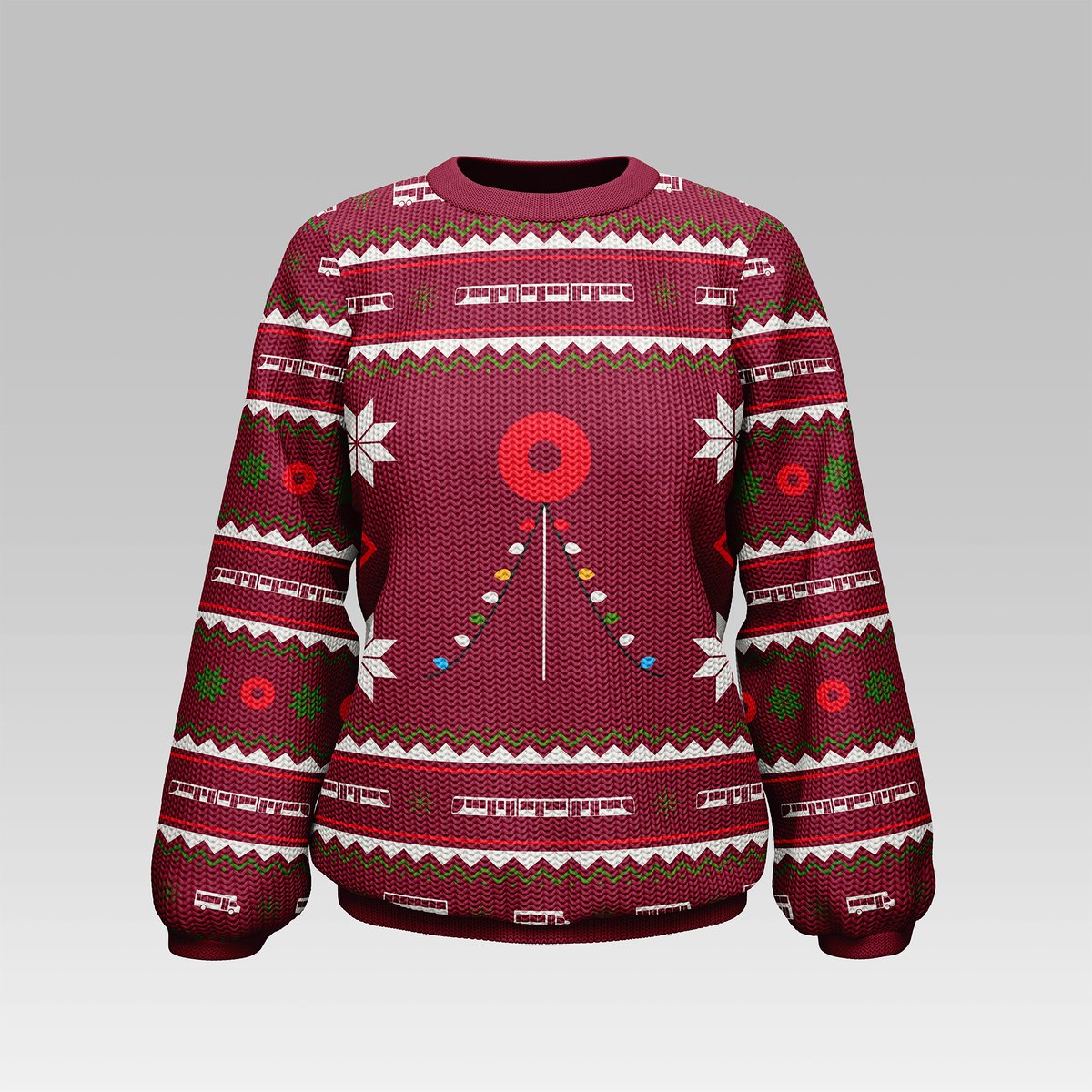 OC_Transpo's tweet photo. OC Transpo is excited to announce the pre-sale of our Ugly Holiday Sweater!
A limited number are available,  pre-order yours today by visiting our website: https://t.co/AJJ7hSwQim https://t.co/CtnfPuKpk8