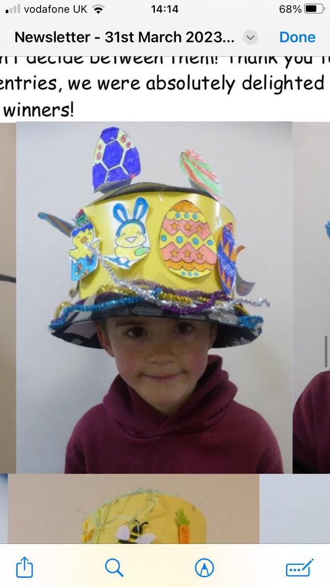 Our grandson won his class Easter Bonnet competition❤️❤️❤️👏👏❤️👏👏❤️❤️👏👇 #grandson #Easter2023 #EasterBonnet #love 💪