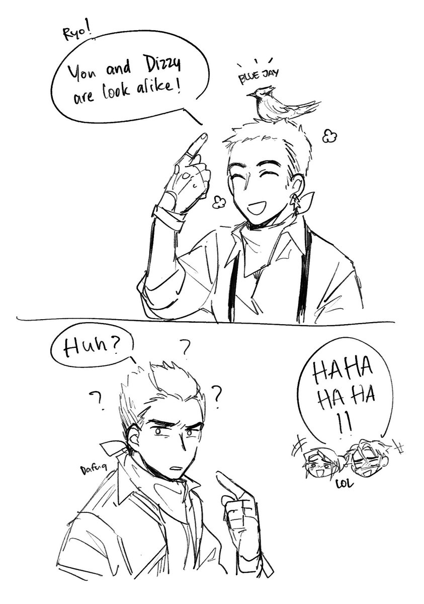 (Sketch) Best friends

In this AU, there's no radiant powers, but I still keep the character's identity and concept, especially the initiator's summoning animals. So, Gekko, Fade and Skye still have their "best friends"

#gekko 