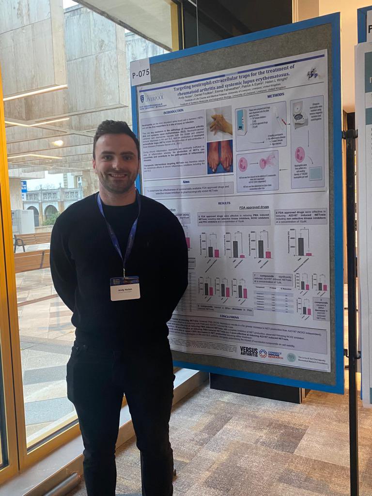NolanAndy3's tweet photo. Thankful to have been give the opportunity to present some of our early compound screening data for the treatment of inflammatory diseases in Budapest. #Phagocyte https://t.co/ZD87f46y64