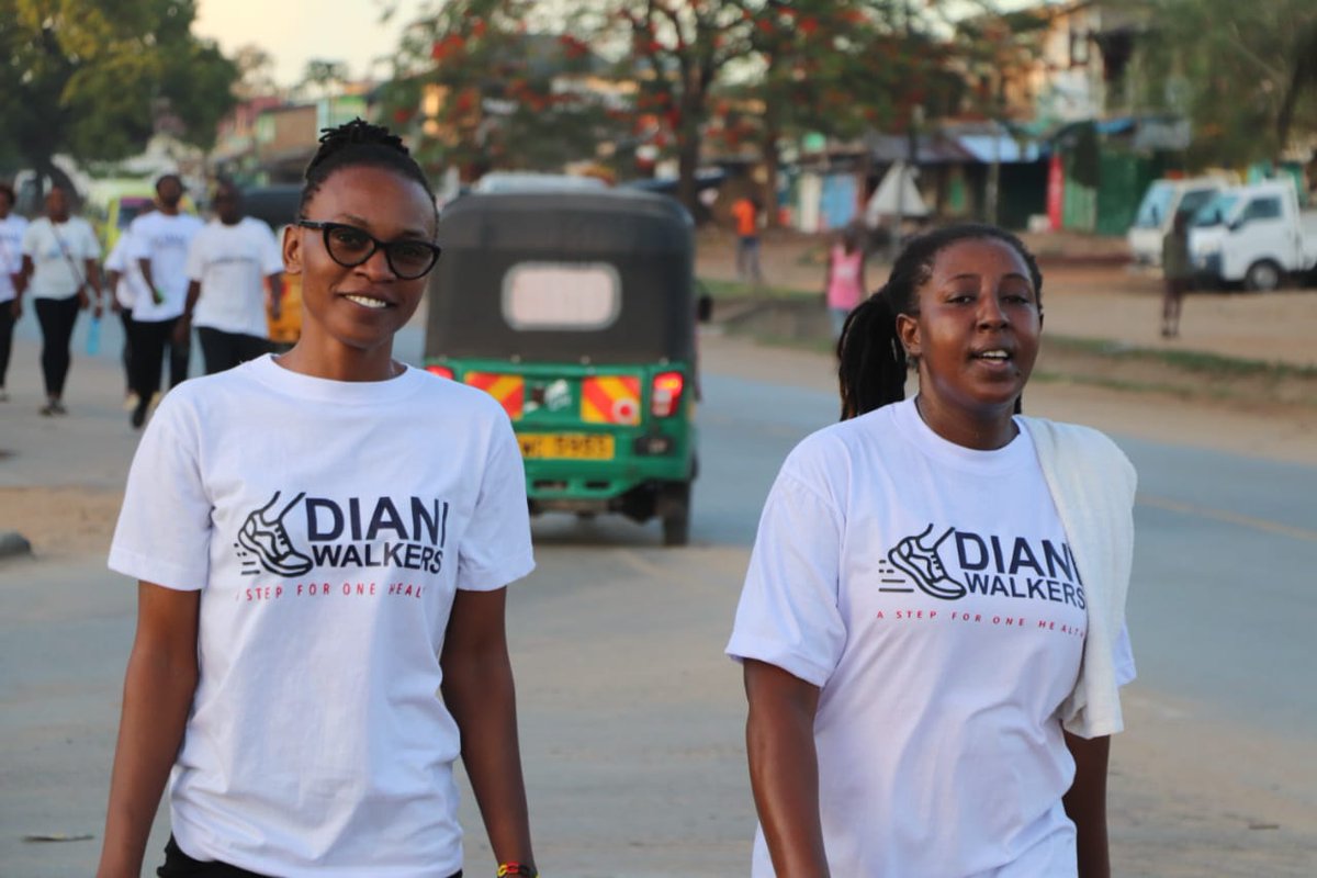 DianiWalkers's tweet photo. We are starting a new month with ambitious fitness goals as Diani Walkers  .

Today we walked approximately 9km from Babla Grounds to Markaz - Bongwe-Shamu and back to Babla Grounds.
#AStep4OneHealth https://t.co/J0zKyiHkXF