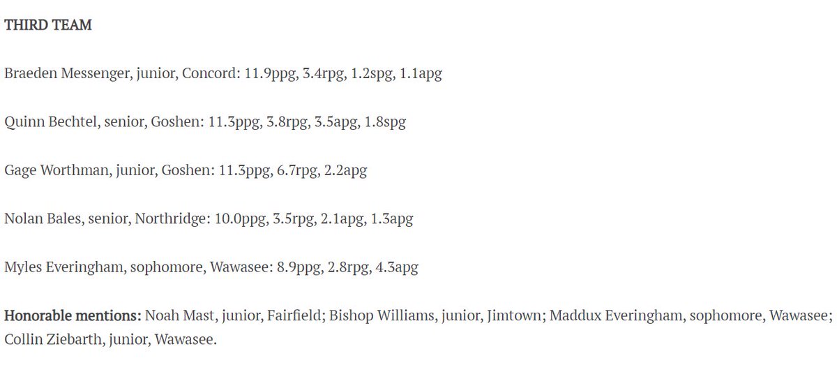 AustinRHough's tweet image. Our 2022-23 @TGN_Sports Boys Basketball All-Area team, which covers all of Elkhart County, Wawasee, West Noble and Westview. Congrats to all on a great boys basketball season for the area!