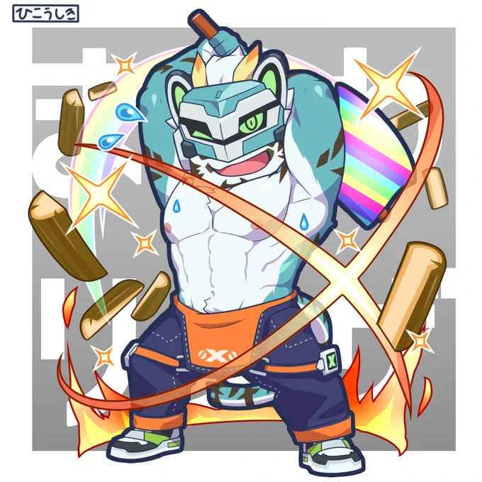 そしてこれは「まきわリグザときりマクロイヒ」ありがとうございます記念です!青春!! #まきリグ 