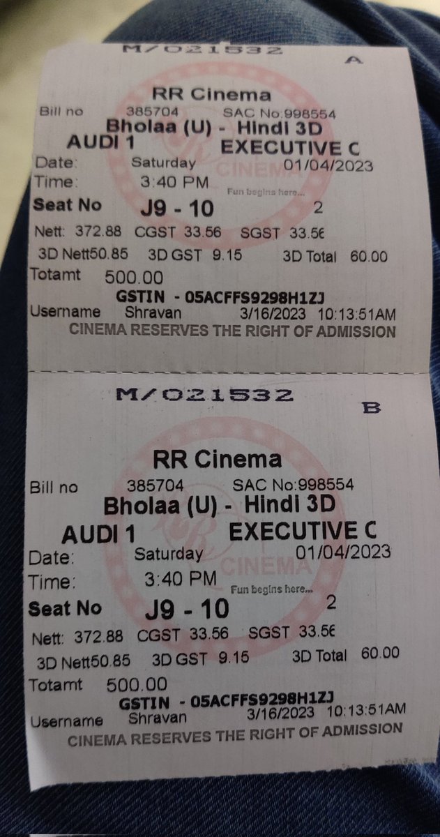 pa1sharma's tweet photo. Now Show time 😍😍
🔥🔥🔥🔥
#Bholaa3D
#BholaaInCinemasNow
#BholaaIn3D
@ajaydevgn #Tabu https://t.co/aKUabEccc0