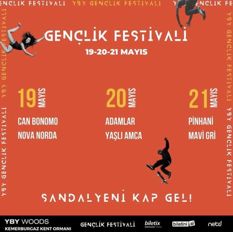 yby_woods's tweet photo. Muhteşem konserler eşliğinde, 19 Mayıs’ta @ybywoods’ta YBY Gençlik Festivali’de buluşuyoruz! 🎯 

Biletler @biletix ve @biletinial’da!

🎟️ https://t.co/oNt08dAwE4 https://t.co/cDd1G3oneM