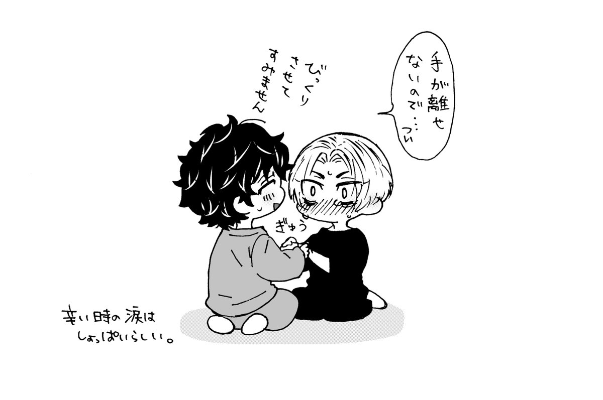 みっちに助けられてから涙もろくなってふとした事でめそめそしちゃう梵マイとか可愛いなと思う今日この頃(梵マイ武) 