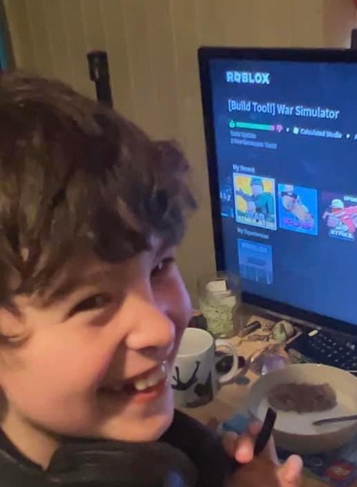 Breakfast anyone?! Shaped and painted foam blocks with glued <a href="/weetabix/">Weetabix</a> crumb - got him good this year 🤣🤣 #AprilFoolsDay #AprilFool