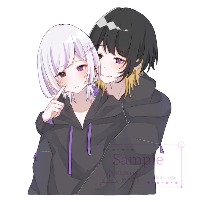 こちらの簡易イラスト納品しました!!#有償依頼 