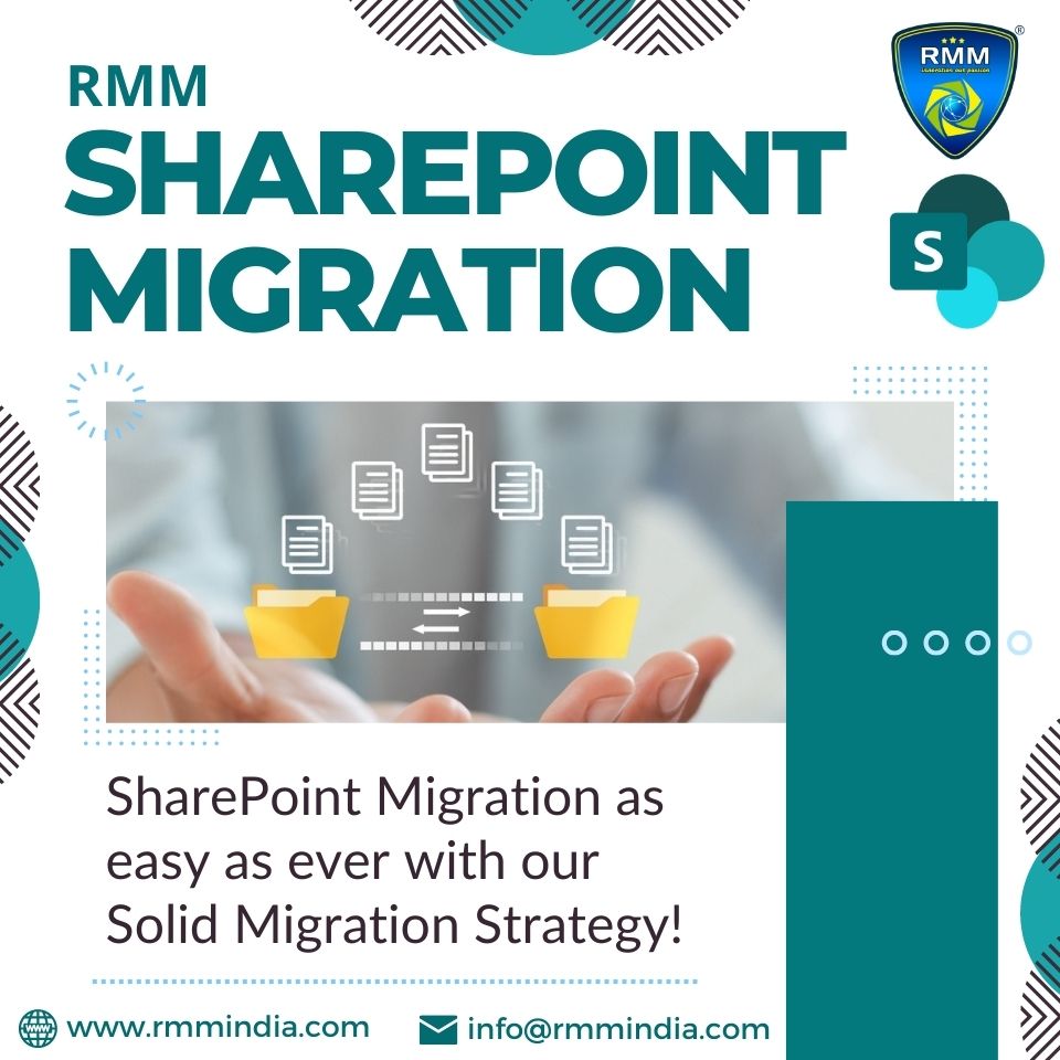 RMMTechnologie3's tweet photo. SharePoint Migration as easy as ever with our Solid Migration Strategy!
Our website: https://t.co/3exV1HMHml
Contact Us: info@rmmindia.com
#RMMTechnologies #rmmindia #RMM #SharePointOnline #SPFx #CMS #IconicServices #IdealProducts #BestSharePointService #StunningUI #UI #Migration https://t.co/abyoAIJUZe