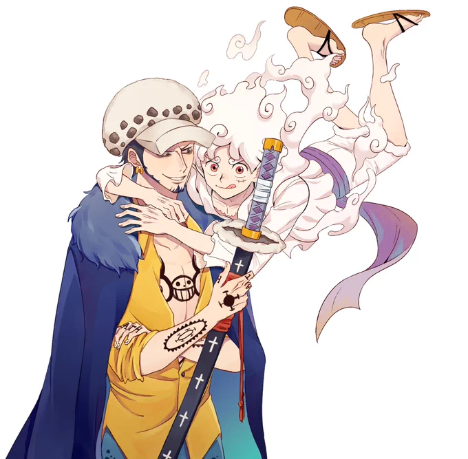 #lawlu Draw with Racoon Dog! by  and  by me是和貉师二人赌上全力的愚人节合绘(什么主题笑死 