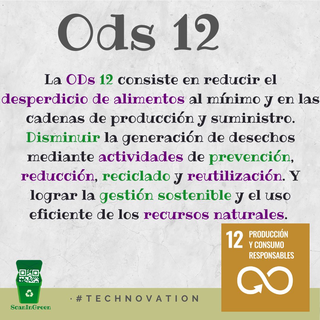 ScanInGreen's tweet image. Os presentamos nuestra ODS, la número 12👆✌#technovationchallenge
#technovation2023
#ods
@technovationglobal @technovationmurcia @talentostem