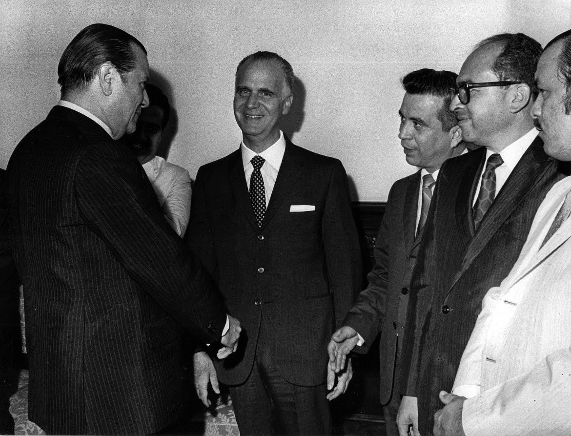 A comienzos de abril 1973, #ArístidesCalvani fue elegido presidente de la reunión de cancilleres @OEA_oficial. En rueda de prensa semanal, el presidente #RafaelCaldera dijo: «lo aprecian por su rectitud, por su cultura, por la claridad de su razonamiento y de su inteligencia».