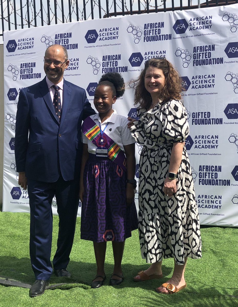 Helen King 💙💙 (@principalstans) on Twitter photo Inspiring to be <a href="/AfricanGifted/">African Science Academy</a> opening of their new building today, here with founder <a href="/tomilube/">Tom Ilube CBE</a> (Honorary Fellow <a href="/StAnnesCollege/">St Anne's College</a> - in his college tie) & Headgirl, Praise.
3 A’levels in 10months - no doubt these girls will go on to change Africa & the world for the better. Inspiring to be <a href="/AfricanGifted/">African Science Academy</a> opening of their new building today, here with founder <a href="/tomilube/">Tom Ilube CBE</a> (Honorary Fellow <a href="/StAnnesCollege/">St Anne's College</a> - in his college tie) & Headgirl, Praise.
3 A’levels in 10months - no doubt these girls will go on to change Africa & the world for the better.