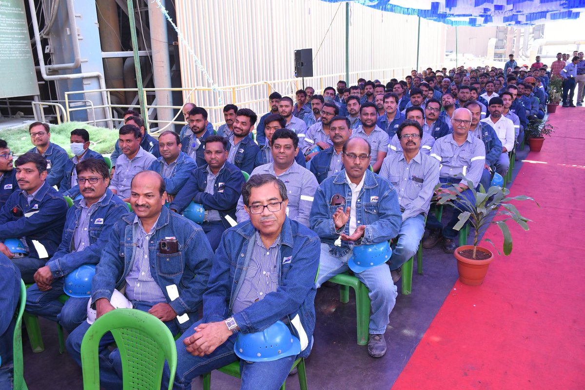 pkmurgan's tweet photo. Time to take pride &amp; celebrate a stellar FY’23 performance—hard work of talented &amp; ardent Vjnr team paid off.

Our agile team clocked highest-ever Q4 production and HSM-2 also set the benchmark of highest-ever monthly production in the world with its capacity.

Kudos to JSWites! https://t.co/Uq6TU0mqOJ