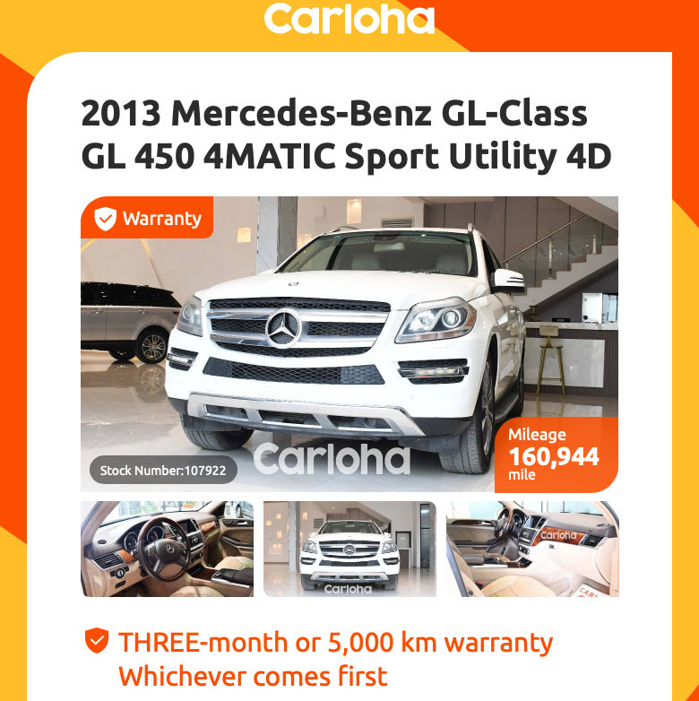 CarlohaNigeria's tweet photo. 2013 Mercedes-Benz GL-450
Engine: 4.7L Turbocharged V8
Trim: GL-450 4Matic
Call 07031849556/08108743757
visit https://t.co/vsc0b6K2LX for more details
Carloha showroom: Third Axial Road, beside Heyden filling station, Ogudu Lagos
#mercedes #lagos #usedcars #nigeria #gl #carloha https://t.co/PEXY7gyaNo