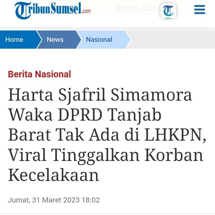 Wakil Rakyat tinggalkan Rakyatnya yang tewas ditabrak mobil dinasnya.

— ayo kekuatan netizen kita pasti bisa!!!