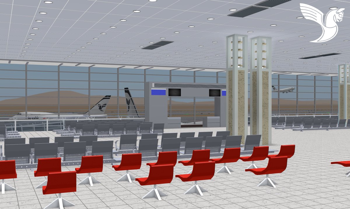 We are building a new airport for our international flights, here's a preview of Tehran Imam Khomeini International Airport in progress.

<a href="/ROBLOX/">Roblox</a> #ROBLOX #ROBLOXDev
