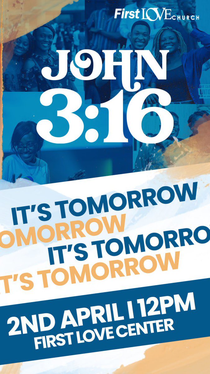 FirstLoveCenter's tweet photo. We can’t believe our mega JOHN 3:16 service is happening TOMORROWWW!

Get ready to experience God’s love like never before at the First Love Center at 12pm! 

Make sure you invite everyone you know to come and be a part of this beautiful service!

#John316
#FirstLoveChurch https://t.co/VhEC4ggYIx