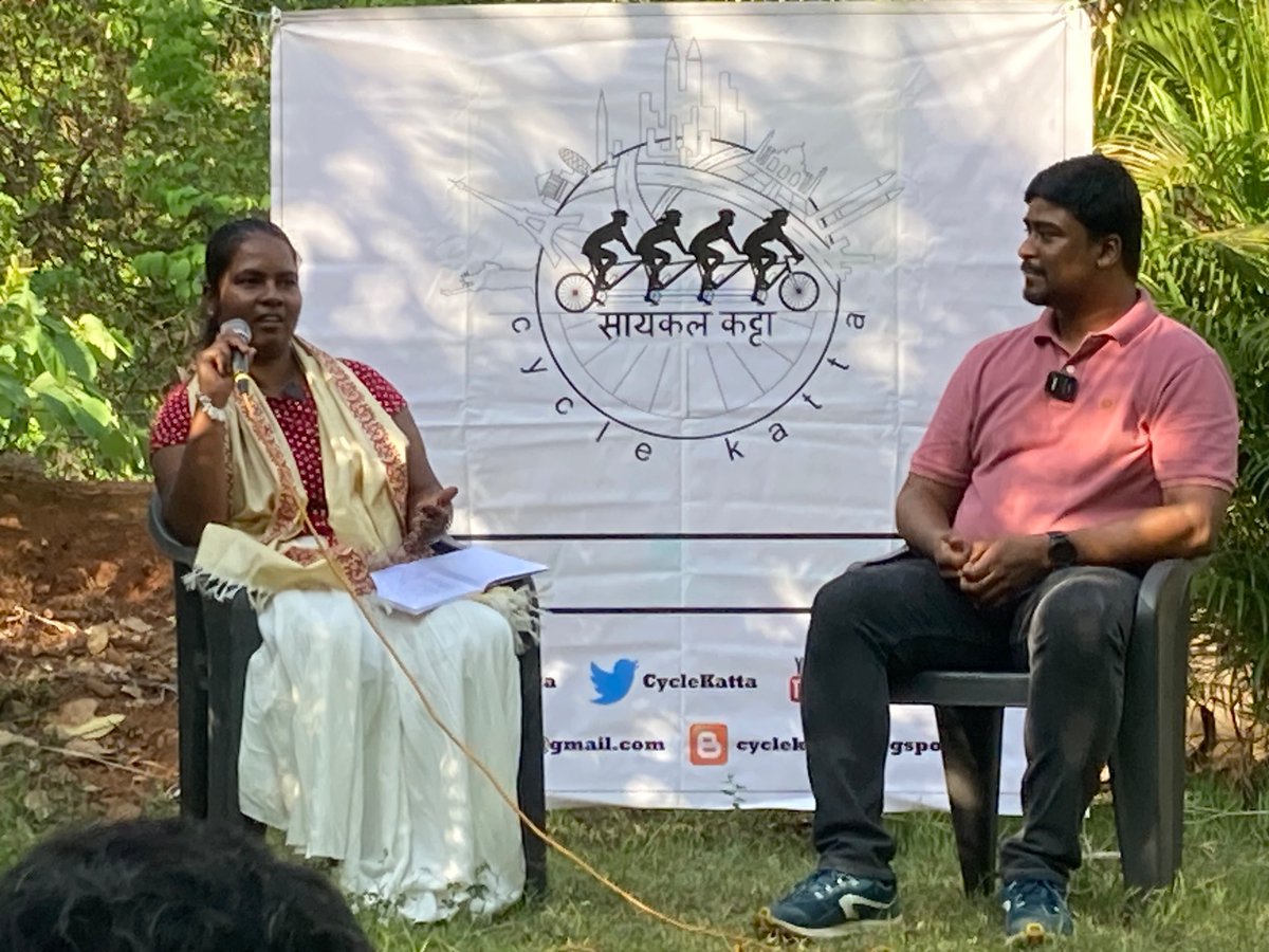 CruiZen's tweet photo. A small bunch of cycling enthusiasts have aseembled in in आमची Navi Mumbai at Belapur Agro garden. Tales from Shashwati's bicycle tours in the North East, tea with bicycles feels like utopia after a long hiatus due to the pandemic and lockdown. #cyclekatta #कट्टा https://t.co/RgeMePjtpG