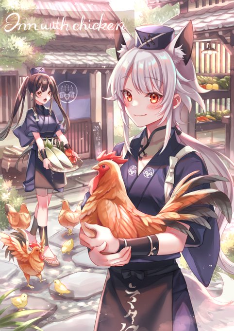 「chicken multiple girls」 illustration images(Latest)