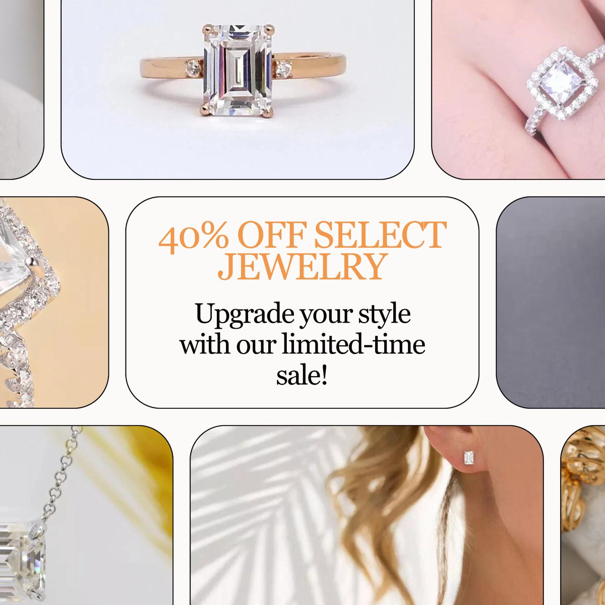 firstsightjewel's tweet image. Great news! We are excited to offer a special 40% discount on selected items in our jewelry collection. Don't miss the chance to save big on a wide variety of stunning pieces, including rings, necklaces, bands, and earrings.
.
#firstsightjewelry #jewelry #fashion #jewellery