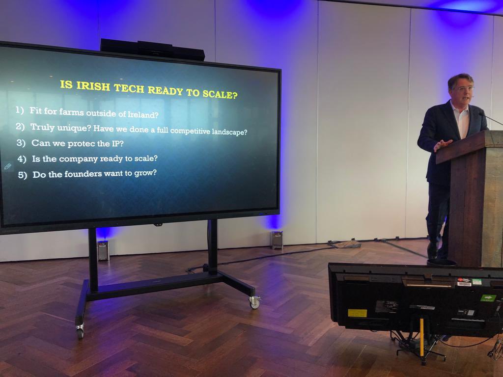 AJConnolly1's tweet photo. Asking the question - Is Irish Tech ready to scale? @RISE_Fnd @MacranaFeirme @DCMcCourt 

Event featuring Minister Ossian Smyth @smytho challenged the barriers to rural technology &amp; Agtech adoption on farms in Ireland #agritech #sensors #IoT #artificalintelligence #Robotic https://t.co/rg90LyMkrz