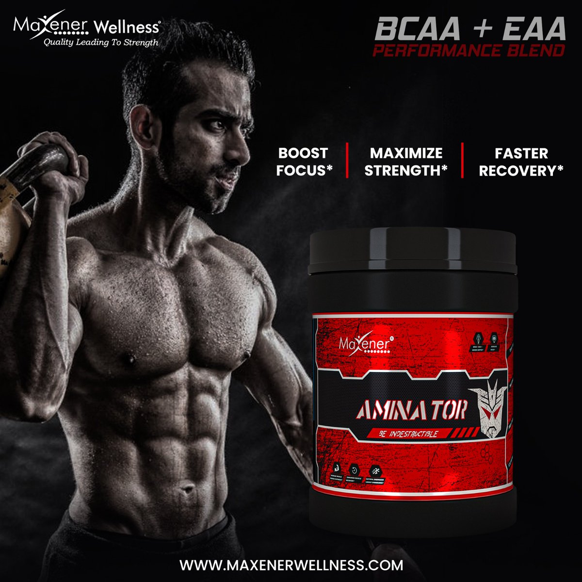 maxenerwellness's tweet photo. "Unlock Your Strength with Maxener Wellness' Aminator - The Ultimate BCAA Supplement on the Market!

Enhance your muscle recovery and boost protein synthesis with BCAAs, EAAs, and Green Coffee - all in one powerful supplement

#MaxenerWellness #Aminator #BCAAs #StrengthSupplement https://t.co/sGRWj8hr59