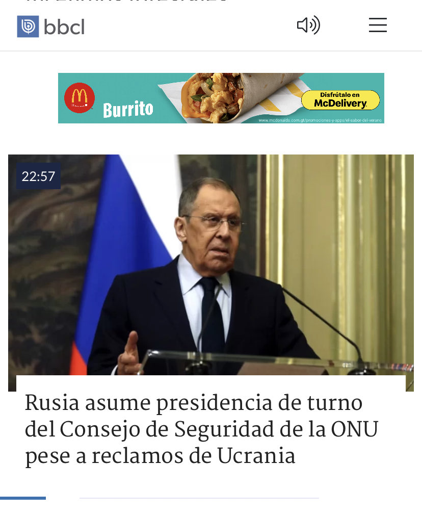 ¡Como chileno lo considero contradictorio e indignante! ONU critica proyecto d ley en el Congreso d Chile sobre legítima defensa d policías ante delincuencia pero al mismo tiempo RUSIA preside el Consejo d Seguridad de ONU. ⁦<a href="/Minrel_Chile/">Cancillería Chile 🇨🇱</a>⁩ ⁦<a href="/Senado_Chile/">Senado Chile</a>⁩ ⁦