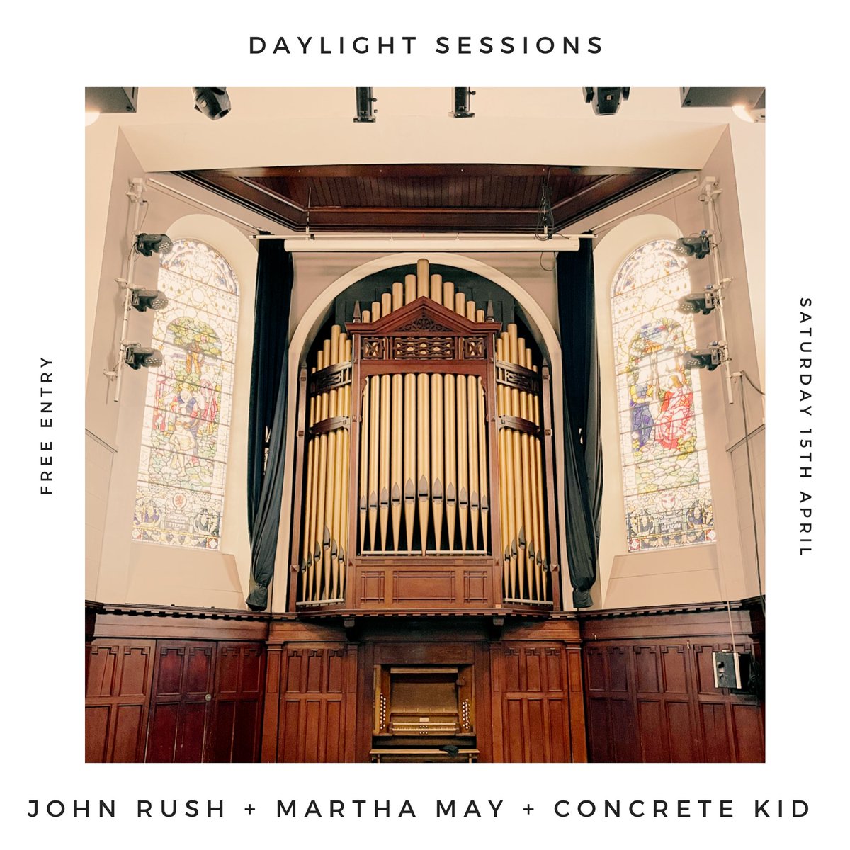 Our Daylight Sessions are back! A lazy afternoon with music, brunch & booze if you desire. An event for all ages. On Sat 15th April our line-up features @johnrushmusicuk Martha May & @Concretekid67 who all play our All Dayer on Sat 3rd of June! 12pm-4pm 🫳 Free entry