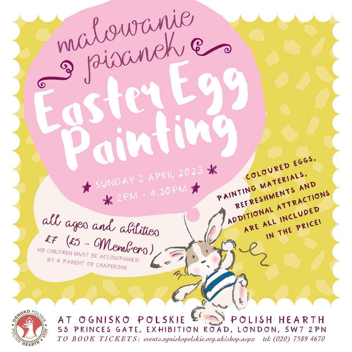 ognisko_polskie's tweet photo. Getting ready for the Easter Egg painting on Sunday!
🥚🥚🥚🐣🐥
Pre-booked places only:
https://t.co/tZOX7gQG5c
#craft #craftevent #pisanki #LondonEvent #easter #eastereggs #paintingeastereggs https://t.co/JXJU3nb0u9